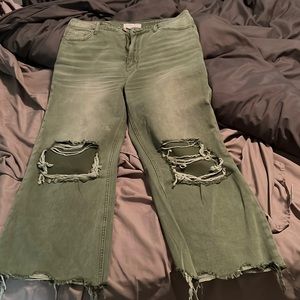 Vervet wide leg cropped jean